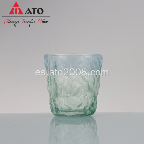 Patrón de glaciar Copa de vidrio esmerilado Taza de té para el hogar